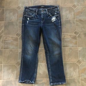 Silver Suki Jean Capris